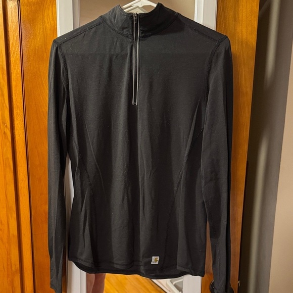 Carhartt Tops - Carhartt Black Quarter-Zip Sweatshirt